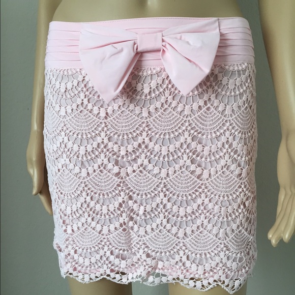 💥PALISADE pink lace bow mini skirt - Picture 4 of 7