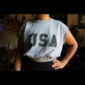 USA crop top