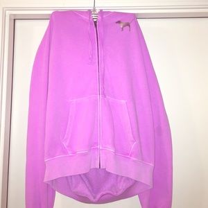 VS Pink Zip Up Hoodie