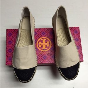Tory Burch flat espadrilles - color block canvas