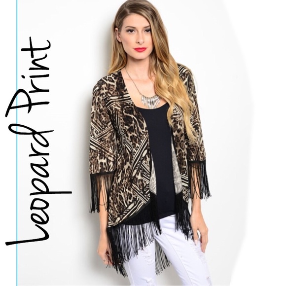 💥SAHARA leopard print kimono - Picture 2 of 6