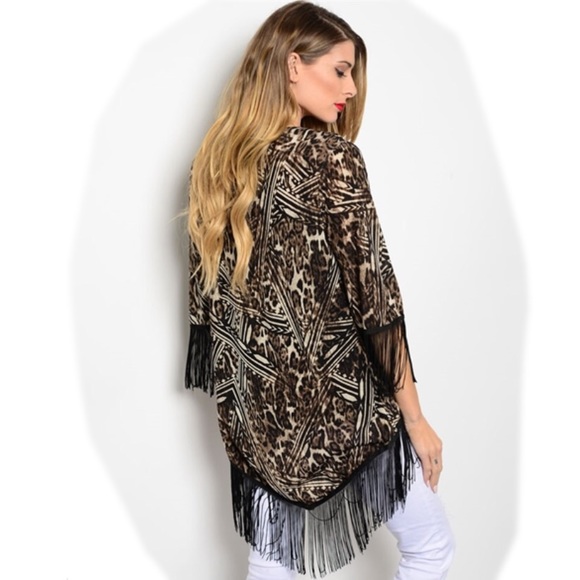 💥SAHARA leopard print kimono - Picture 3 of 6