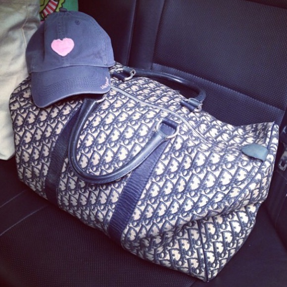 Authentic Christian Dior Large Duffle Bag