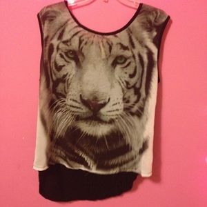 White tiger shirt