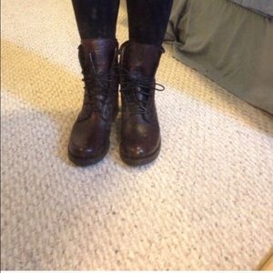 Brand new Frye combat boots.