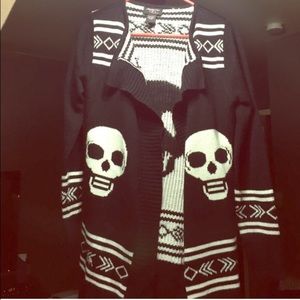 Black skeleton sweater