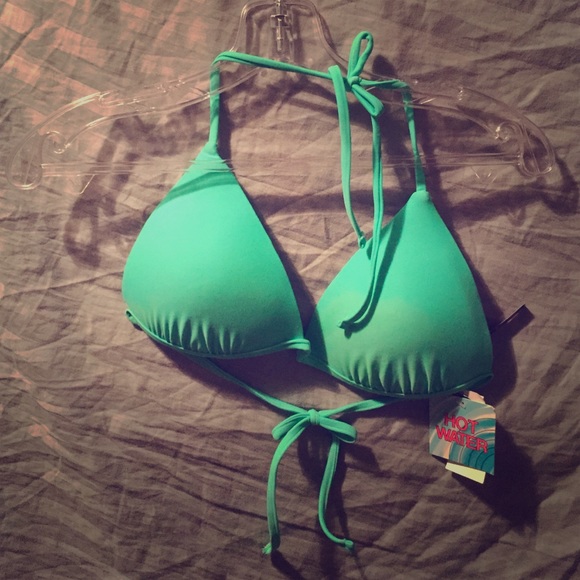 Mint green bikini top
