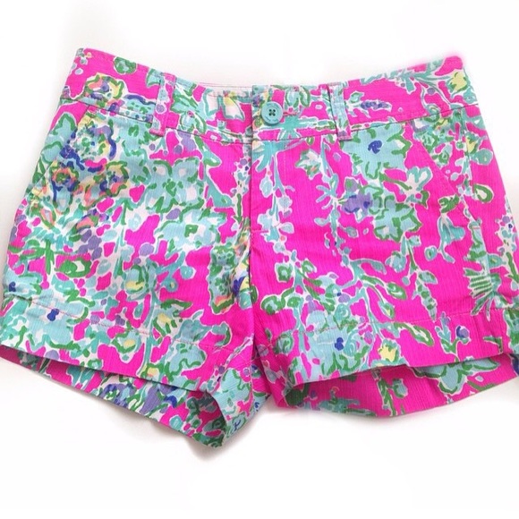 Lilly Pulitzer Pants - 🍍TRADED🍍Pop Pink Southern Charm Callahan Shorts