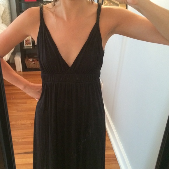 Black maxi dress