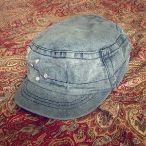 Grey Studded Hat
