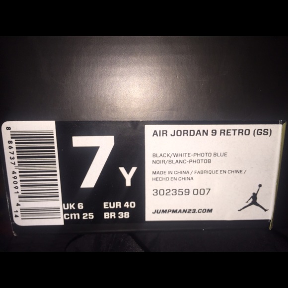 Photo blue Jordan 9s