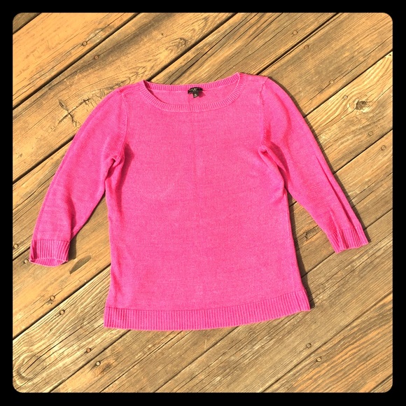 Pink Linen sweater!  💐