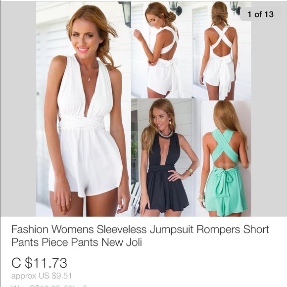 Women's Summer Romper 3 Colors Sizes SML