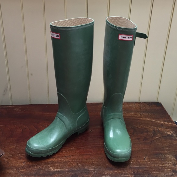 Hunter Moss Green RainBoot