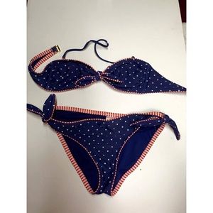 Red white and blue bikini