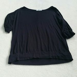 Papaya black cutout shirt