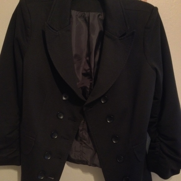 Gorgeous Gibson Black Cotton Blend Blazer