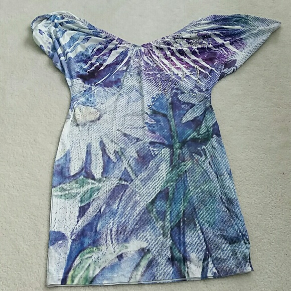 Papaya water color sequin blouse