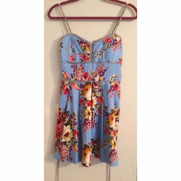 Blue Floral Sundress - Picture 1 of 1