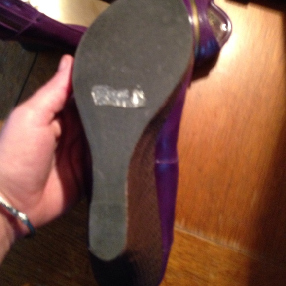 Quips purple wedge open toe !! look - Picture 2 of 4