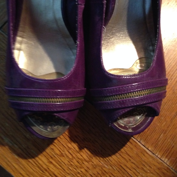 Quips purple wedge open toe !! look - Picture 3 of 4