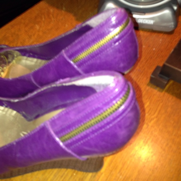 Quips purple wedge open toe !! look - Picture 4 of 4