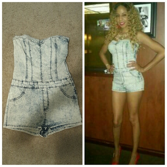 Arden B!! Blue Jean Rumper