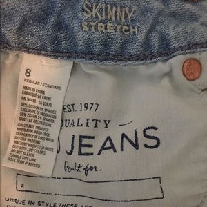 American eagle skinny stretch light washed jeans