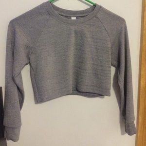 NWOT Long Sleeve Ponte Crop Sweater