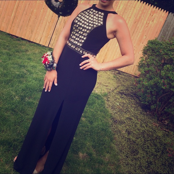 Beautiful black prom gown