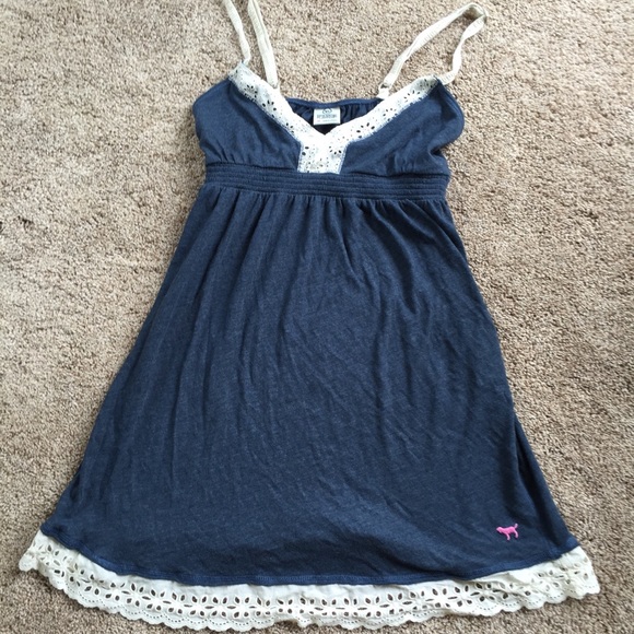 SOLD MERC Victoria's Secret PINK Eyelet Lace  Tank