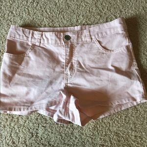 H&M baby pink high waisted shorts, worn once.