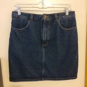NWOT High Waist Denim Mini Skirt