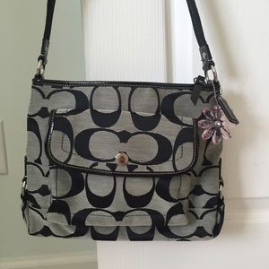 Large Coach Black Crossbody