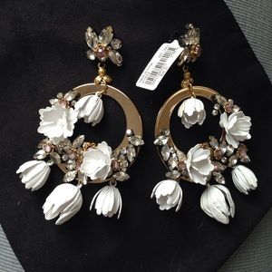 J. Crew Garden Party Hoop Earrings