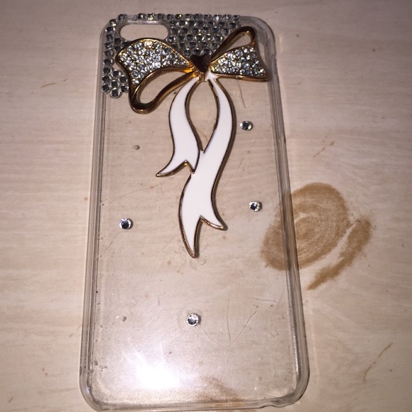 iphone 5c clear bow case