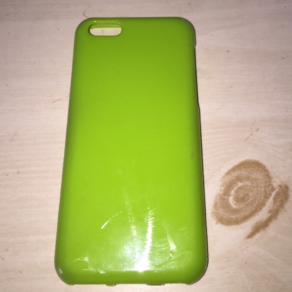 iphone 5c green rubber case
