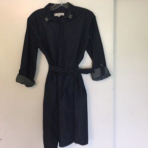 Chambray dress from LOFT