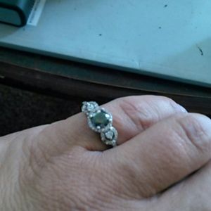 Genuine Mystic&White Topaz ring