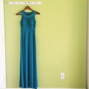 Long Teal Gown