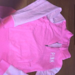 Victoria secret pink half zip