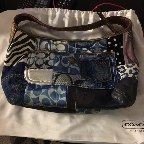 Coach Handbags - Patch work coach bag