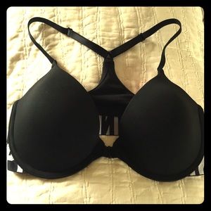 PINK Logo Racerback Push-up Bra