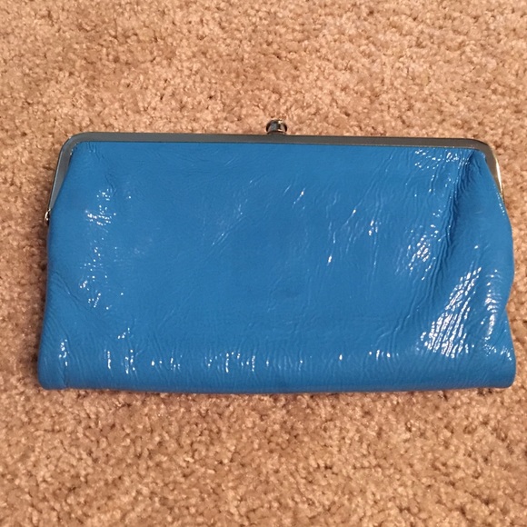 Baby blue hobo wallet