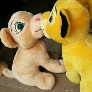 Lion King Simba and Nala plush toys