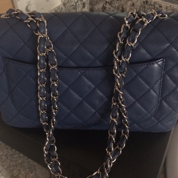 Chanel blue royal roi jumbo single flap - Picture 4 of 4