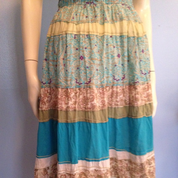 Lane Bryant Boho Multi colored patchwork skirt - Picture 3 of 4