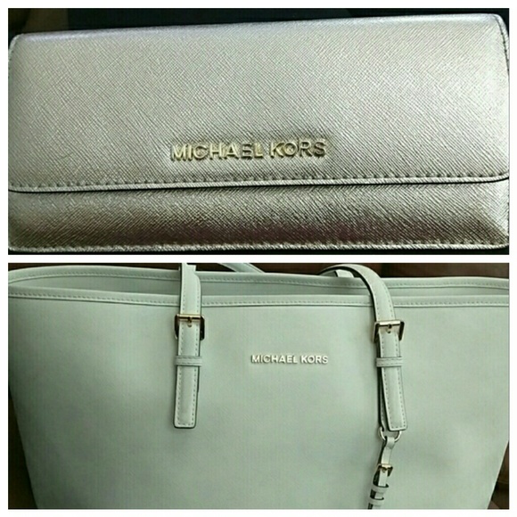 Bundled Women's large tote and wallet to match