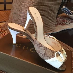 Vintage style Gucci Monogram Mule