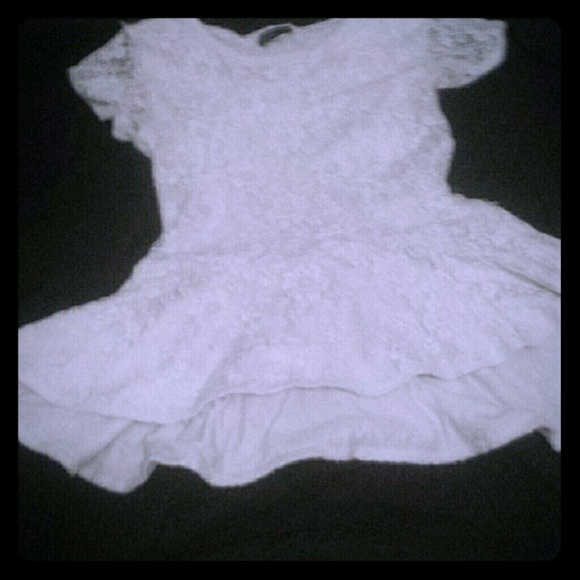 White lace shirt